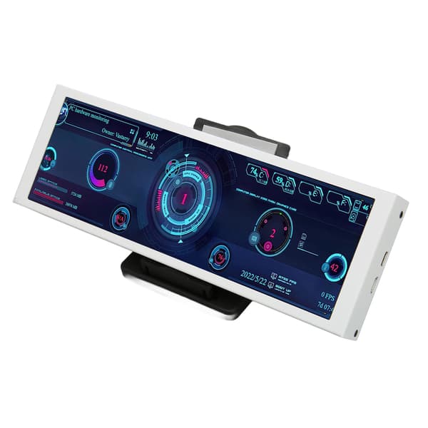 7,9 tommer PC Temperatur Monitor Metal Kabinet IPS CPU GPU SSD Data Display Panel til AIDA64 Hardware Driver Board
