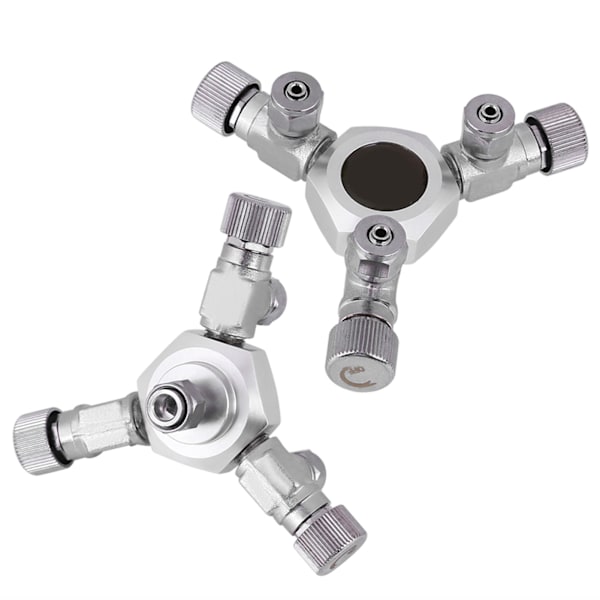 Akvarium CO2 Splitter Ventil Multi Way Akvarium Regulator 3-vägs