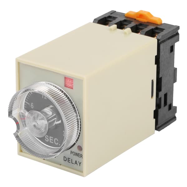ST3PF AC 220V Base 0-30s Strømningsavstengningsforsinkelsestimer Reléknot Kontroll Timer Relé