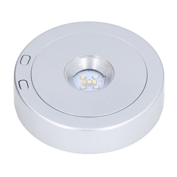 LED USB RGB Roterande Kristall Display Bas Ställ för Flaska Smycken Hantverk