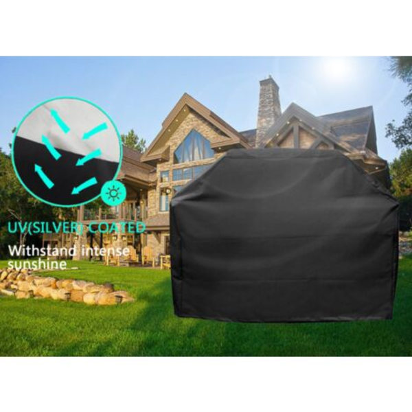 BBQ- cover, BBQ-presenning, 420D vattentät dubbellager med justerbart bilateralt fast spänne, Weber BBQ- cover, Wa