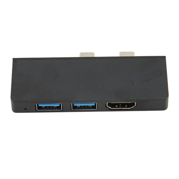 8 Hub Dockingstation til Microsoft Pro 8 9 X med 4K HD Multimedia Interface USB C PD Opladning 2 USB3.0 Port USB C Hub Sort
