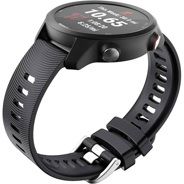 Garmin Forerunner245/645 strop 7# sort (stålspænde)