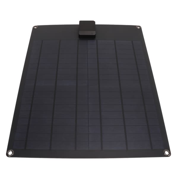 20W 5V 12V Solpanel Dobbeltudgang Monokrystallinsk Strømgenerator Panel Batterioplader Kit til Bil Båd Trailer RV Sort