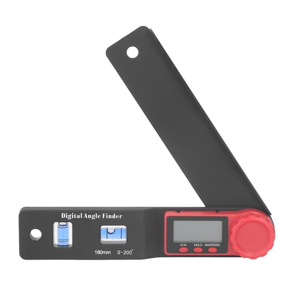 2 i 1 Mini Digital Vinkelmåler Lineal Vinkelmåler Blå Bobler LCD Display Nonius Caliper til Træbearbejdning