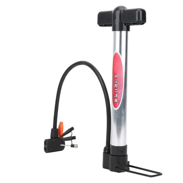 10' Bärbar Cykelpump Aluminiumlegering Mini Cykel Handluftpump Boll Däckpumpverktyg
