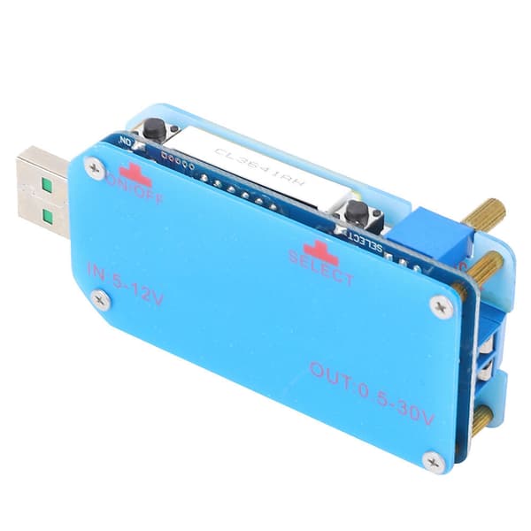 USB Step Up Down Strømforsyningsmodul 5V til 12V Boost Buck Converter 0.5V til 30V 2A 15W