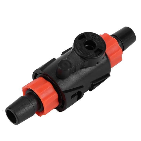 Fisk Tank Akvarium Vattenflödeskontrollventil med Snabbkopplingshandtag Slanganslutning 12/16mm(S)