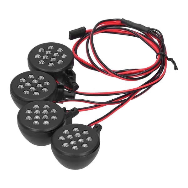1/5 Fjernkontrollbil 4 LED Lotusform Mottaker Strømlys for HPI