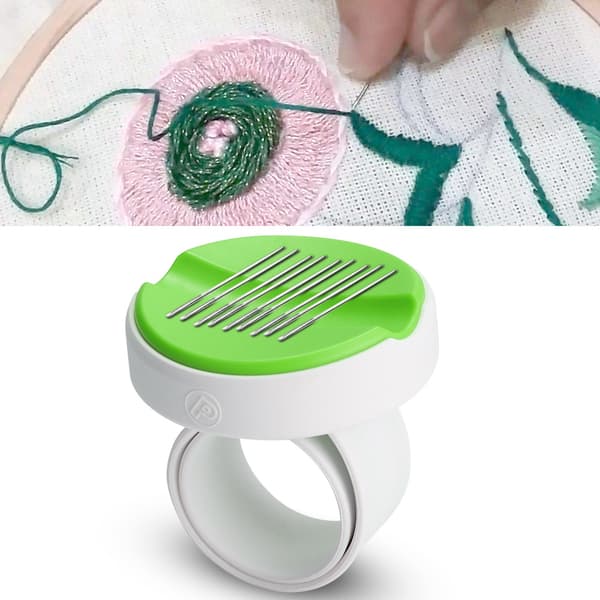 Magnetisk Nål Kudde Armband Grön Sömnad Förvaringslåda