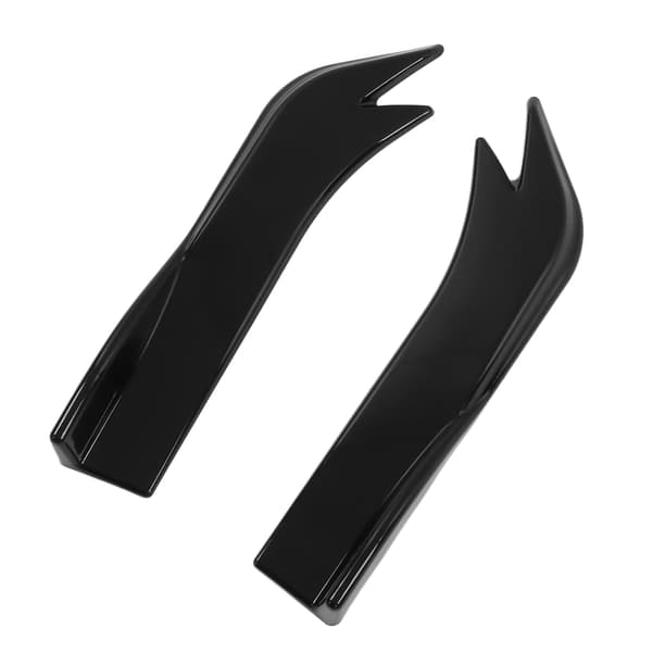 2:a Gen Universal Bumper Lip Diffuser Splitter Sidoskjol Canard Protector med Monteringsskruvar Blank Svart