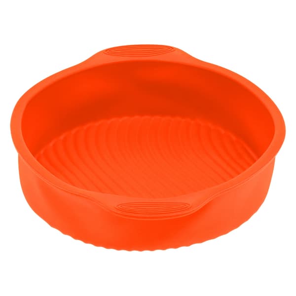 9 Runde Silikone Kageforme Non-Stick Brødbageform til Hjemmekøkken Bageri Orange