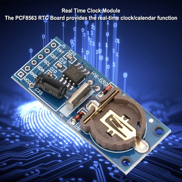 PCF8563 PCF8563T 8563 I2C Realtidsklockmodul Kort Kompatibel med Arduino