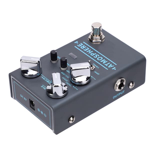 Digital Reverb Pedal 9 Ambiance Effects Bypass Gitarrtillbehör R4