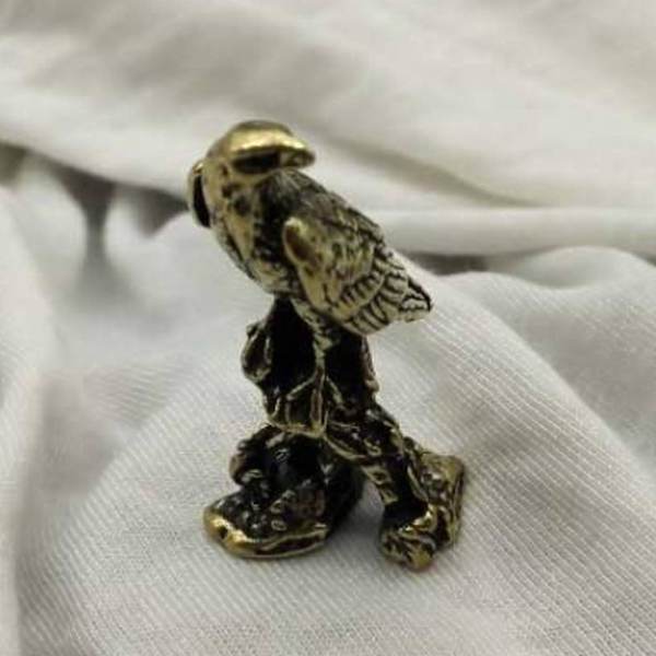 4 stk håndlavet ørnefigur Nem at rengøre kobber Antik håndlavet ørnestatue til skrivebordet
