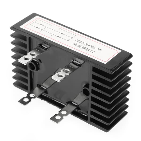 100A 1600V 2-faset diodebro ensretter høj effekt sort