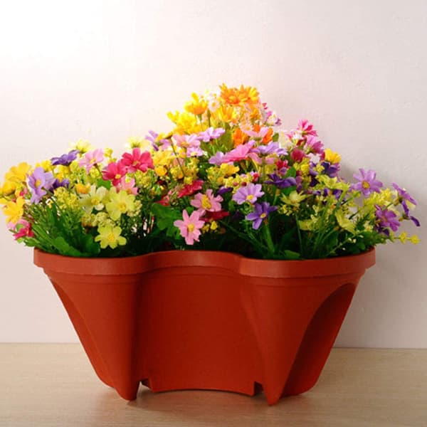 Lagerplanter i 3D Jordgubbsdesign, Blomkruka i Plast