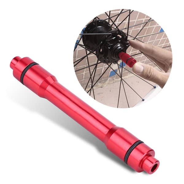 Cykel 15 mm Thru Axle Hub Adapter til 9 mm Quick Release Spyd til 100 mm Forhjul (Rød)