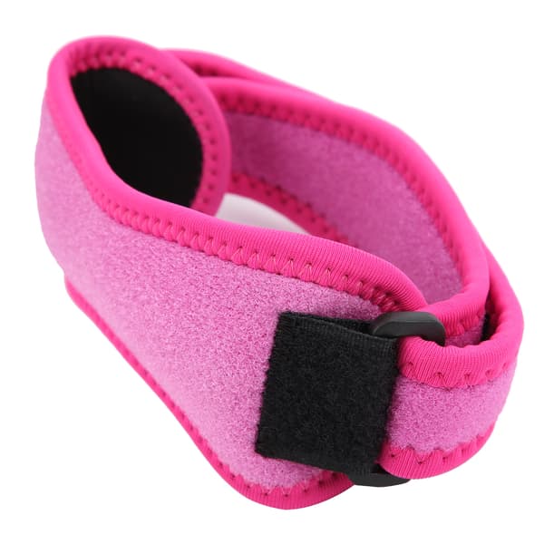 Justerbart knäskydd med patellarsena för löpning och utomhussporter, rosa