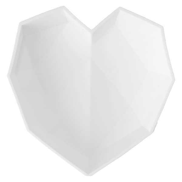 Tyk Silikon Diamant Hjerteformet Dessertkageform til Hjemmebagning