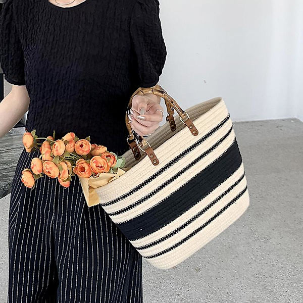 Summer Beach Bag, handgjord väska Damhandväska B48xh27xl28(cm) c96