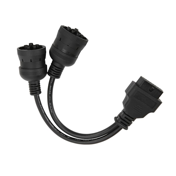 29,5 cm lastbil diagnostisk adapterkabel 16-pin OBD2 til 9+6-pin scannerforbindelse