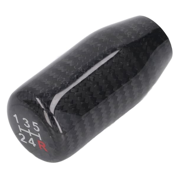 Kulfiber Gear Shift Knobs 5 Gear Sort Komfortabel Berøring Glat Overflade Udskiftning til Acura