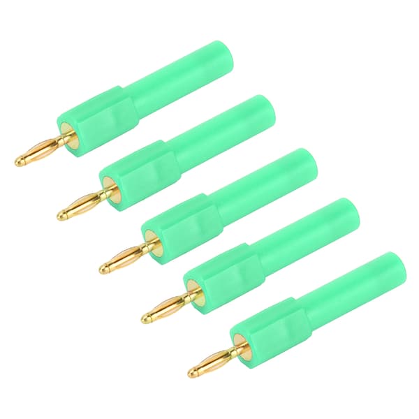Grønn 2mm til 4mm bananpluggkonverter - 5-pakning