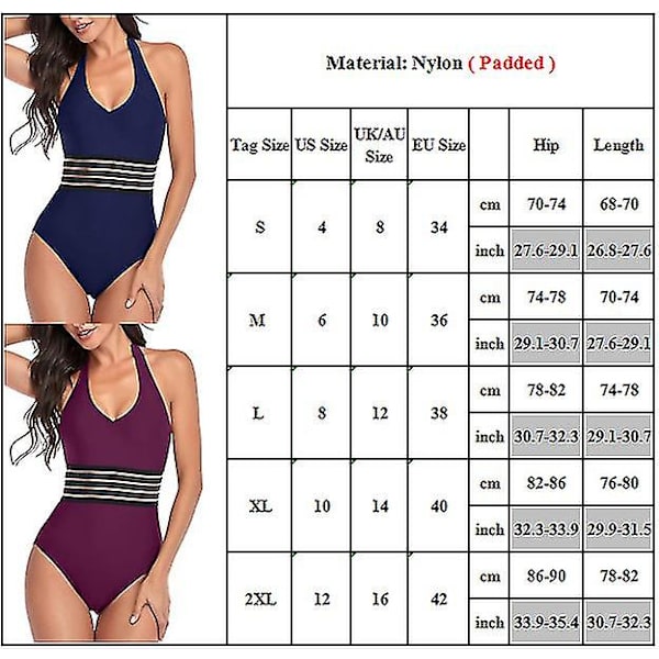 kvinnor Halter Neck Monokini Baddräkt Baddräkt Bandage Beach Badkläder Black S