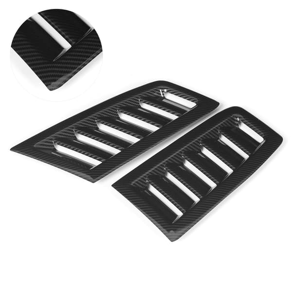 Par af forreste hætteventiler, luftudløb til udskiftning af Focus RS MK2 Style Universal Carbon Fiber Style