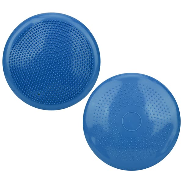 Uppblåsbar yogabalanskudde Wobble Massagekudde Blå 34 cm diameter