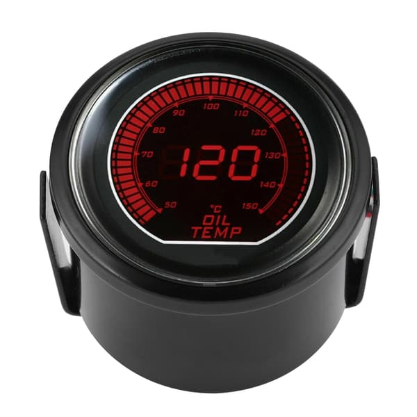 Olietermometer 52mm/2in til EVO Series Universalmåler Blå Rød LED-lys til 12V Benzinbiler
