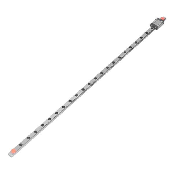 Miniature lineær styreskinne stål lineær bevægelsesglideblok 500 mm