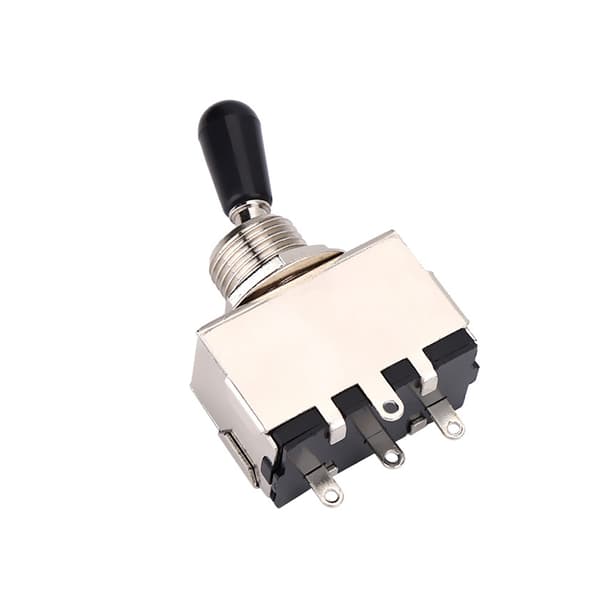 1 st Innesluten 3-vägs Toggle Switch Svart Spets Ersättning för LP Style Elgitarr