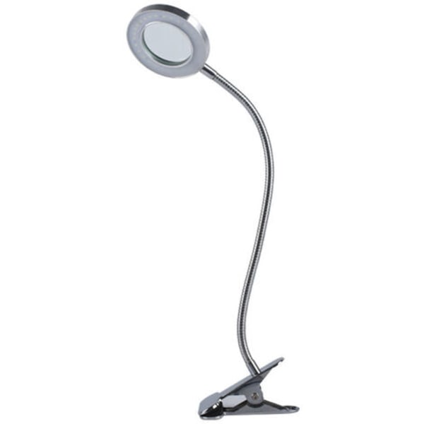 Skrivebordslampe 7W lampeklemme, adapter inkluderet, LED, klemme, øjenpleje, lysstyrkejustering til kontor og hjemme Fleksibel 36