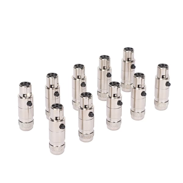 10-delt Mini Metal XLR Adapter 5-Pin XLR-stik til Stereo Mikrofonkabel Display Højttaler Audio Interface