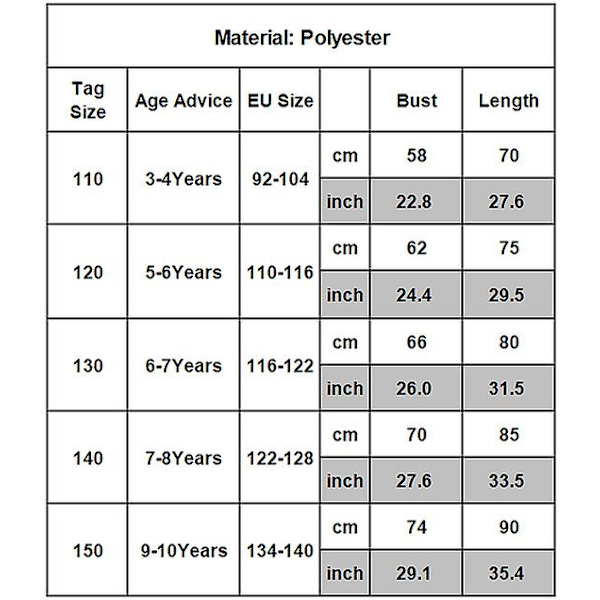 Skönheten och odjuret Prinsessan Belle kostym 9-10 Years