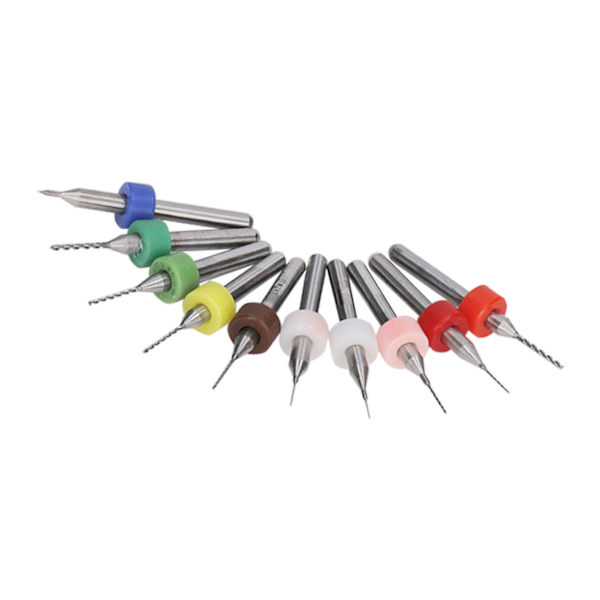 10 st Twist Borr Set med 1/8in Skaft, Volfram Stål Material, Stark Slitstyrka, Hög Hårdhet, Borrstorlek från 0,1-1mm