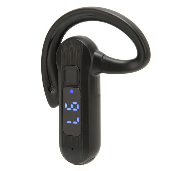 Trådløst Bluetooth Headset Enkelt Øre Digitalt Display Støjreducerende Sports Business Sort