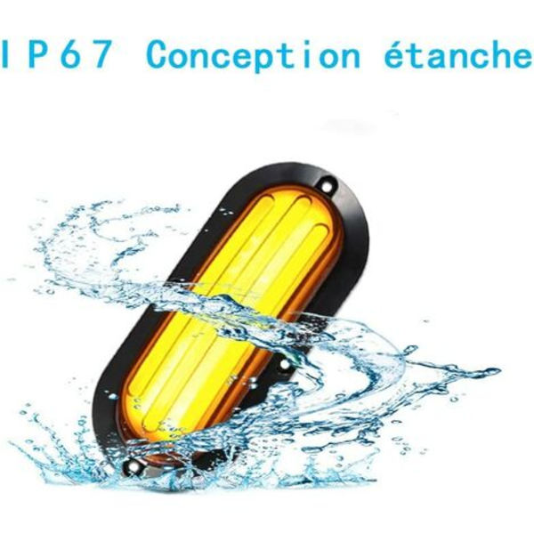 2st 74 LED sekventiell blinkers bromsljus Bakljus Strobeljus för lastbil Trailer Wagon Caravan Modifierat ljus