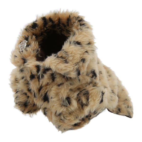 Kæledyrs Leopard Print Kappa Retro Sød Plys Hvalpejakke til Efterår og Vinter