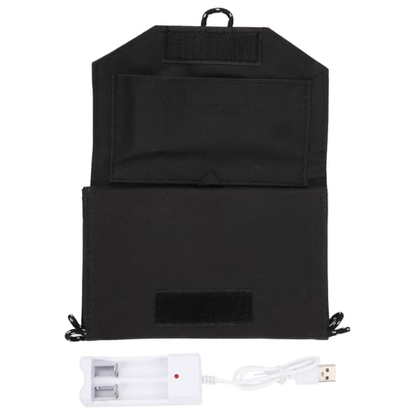 Foldbar 72W Bar Solar Opladerpanel USB Telefonopladning Sort