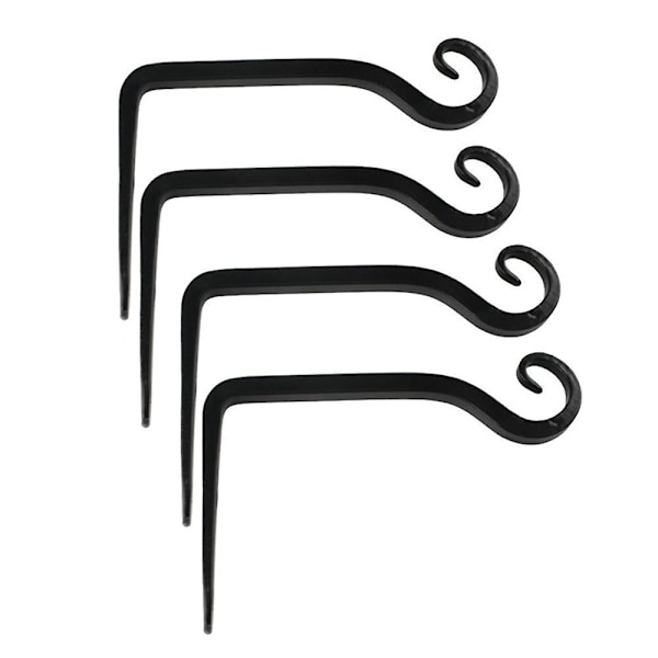 Kasvien pidike Kukat Ripustusteline Rautainen seinäkoukku Kukat Ripustettava seinäteline Koukut istutuskoneisiin Lintujen syöttölaitteet Lyhty Tuulikellot Seinävalot 2pcs Black