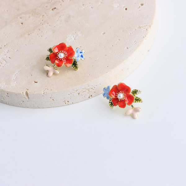 Ørering Flower Studsummer Outfit Piger&#39; Modesmykker Ac3552 A56