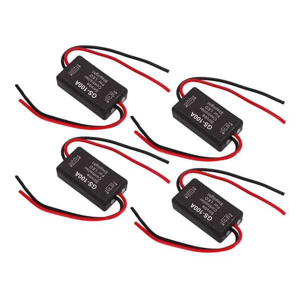 4 stk. 12V DC LED Stroboskoplys Controller til Motorcykel Bil Lastbil