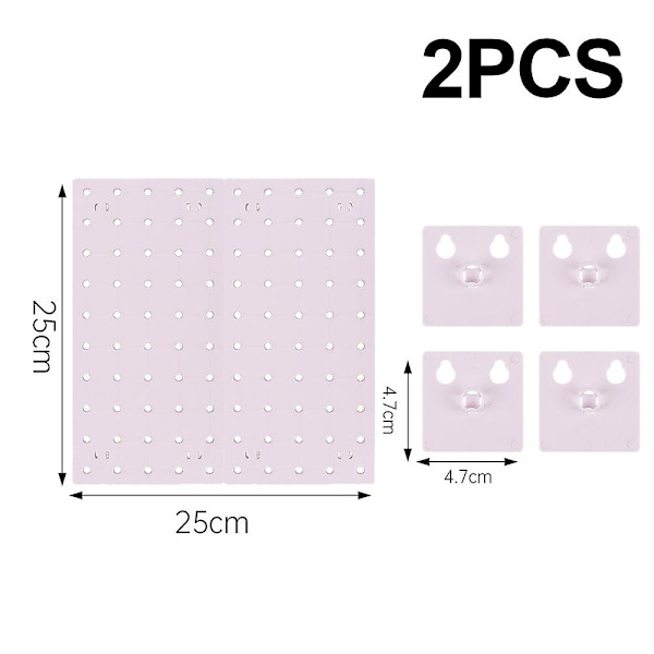 Wall Control Pegboard Rack Horisontal Pegboard - Let at installere Peg Boards L White