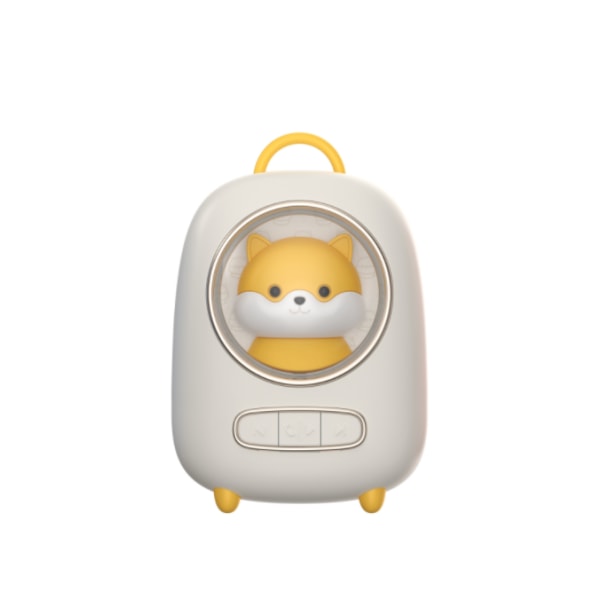 Bluetooth högtalare, Mini Cute Cartoon Pet Space Capsule-högtalare (vit),