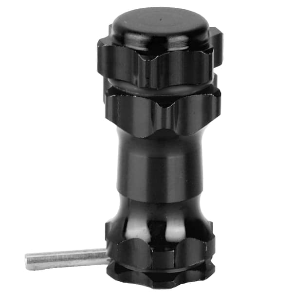 Aluminium 17 mm Hex Hub Forlængeradapter Sæt til 1:8 RC Modelbil (4 stk, sort)
