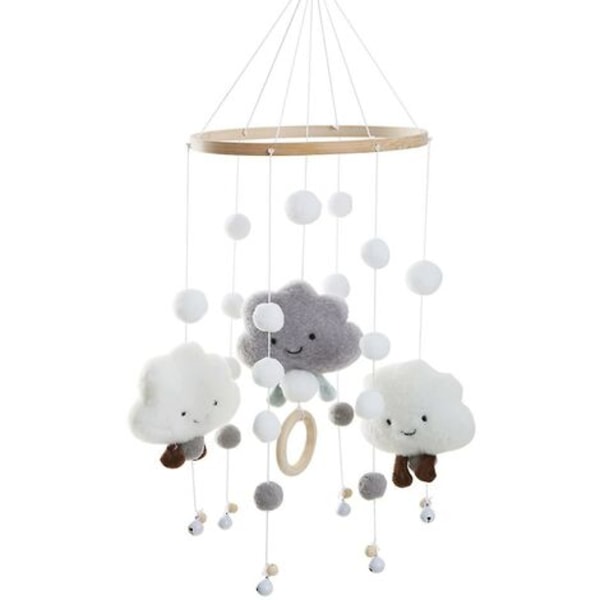 Crib Mobile Wind Chime Safety Crib Mobile Pendant Wind Chime grå
