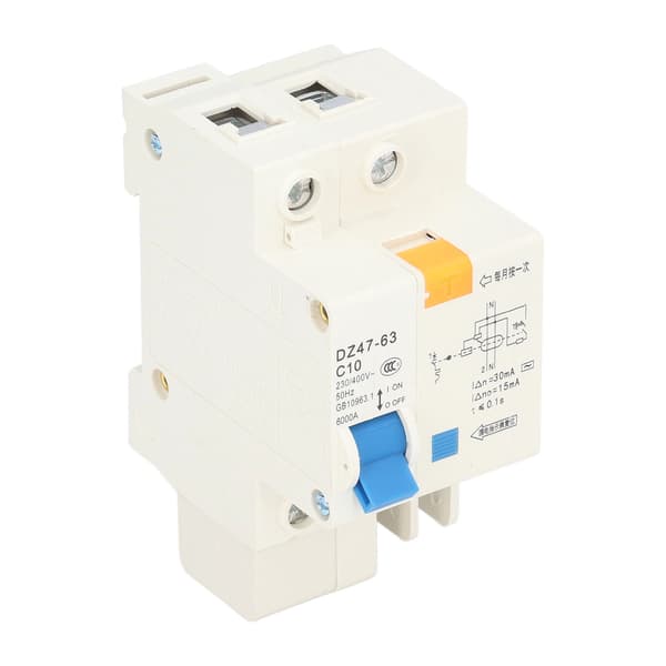 Mini MCB 1P+N 10A 230V 400V 30mA 6000A afbryder til hjemmet